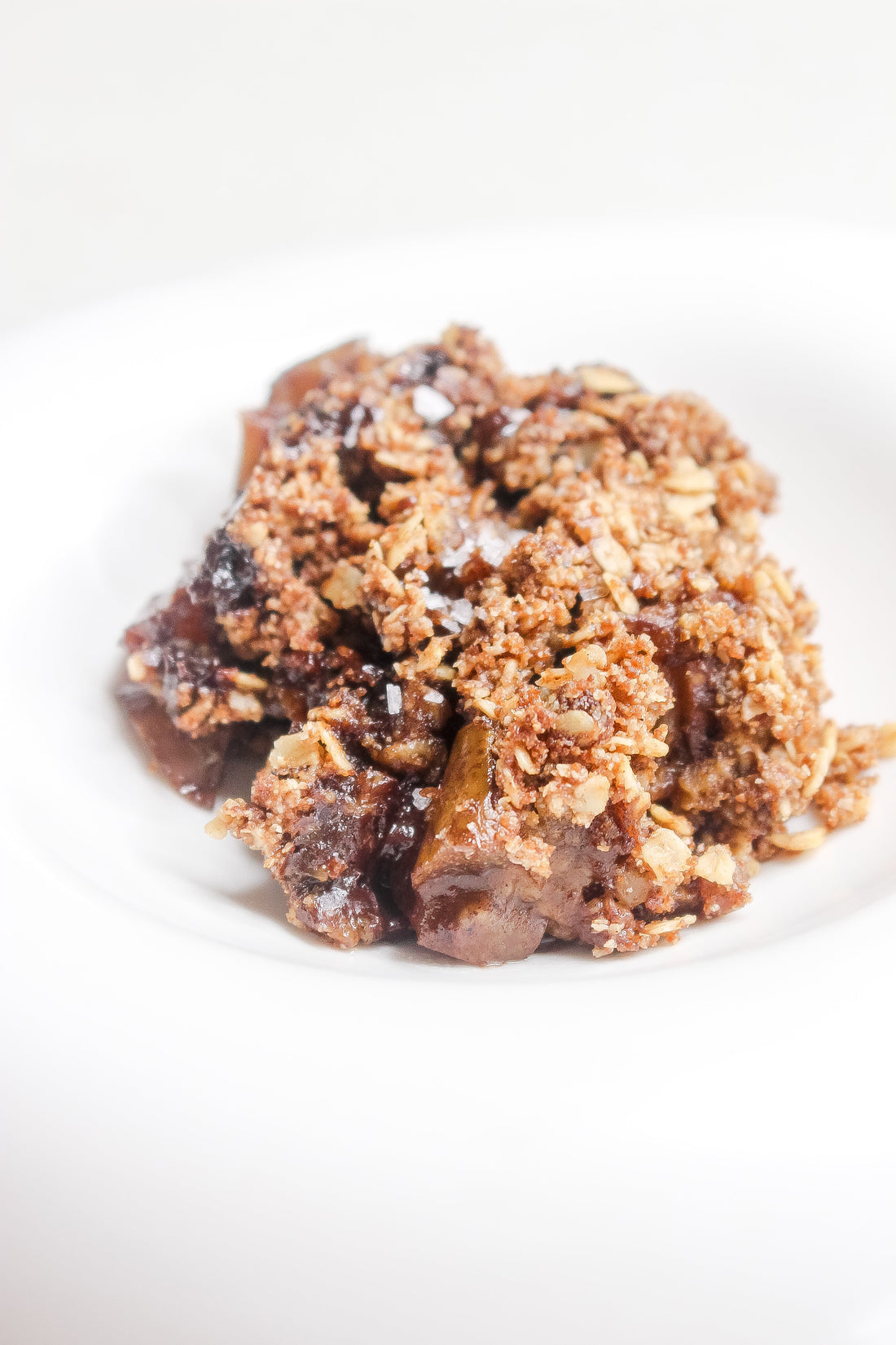 Crumble … pear + chocolate edition
