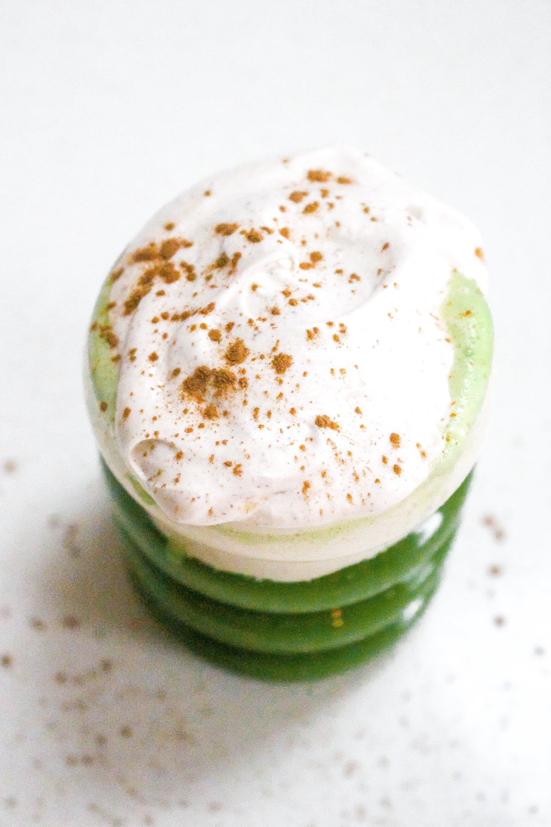 Spiced Matcha with Coconut Cream