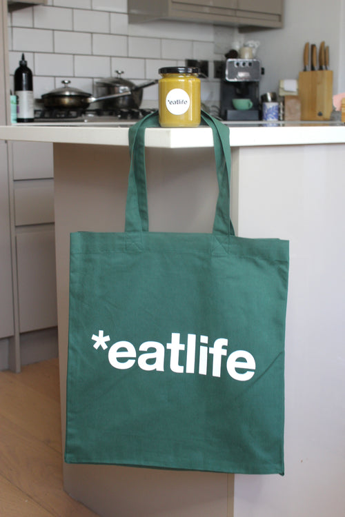Curly kale tote