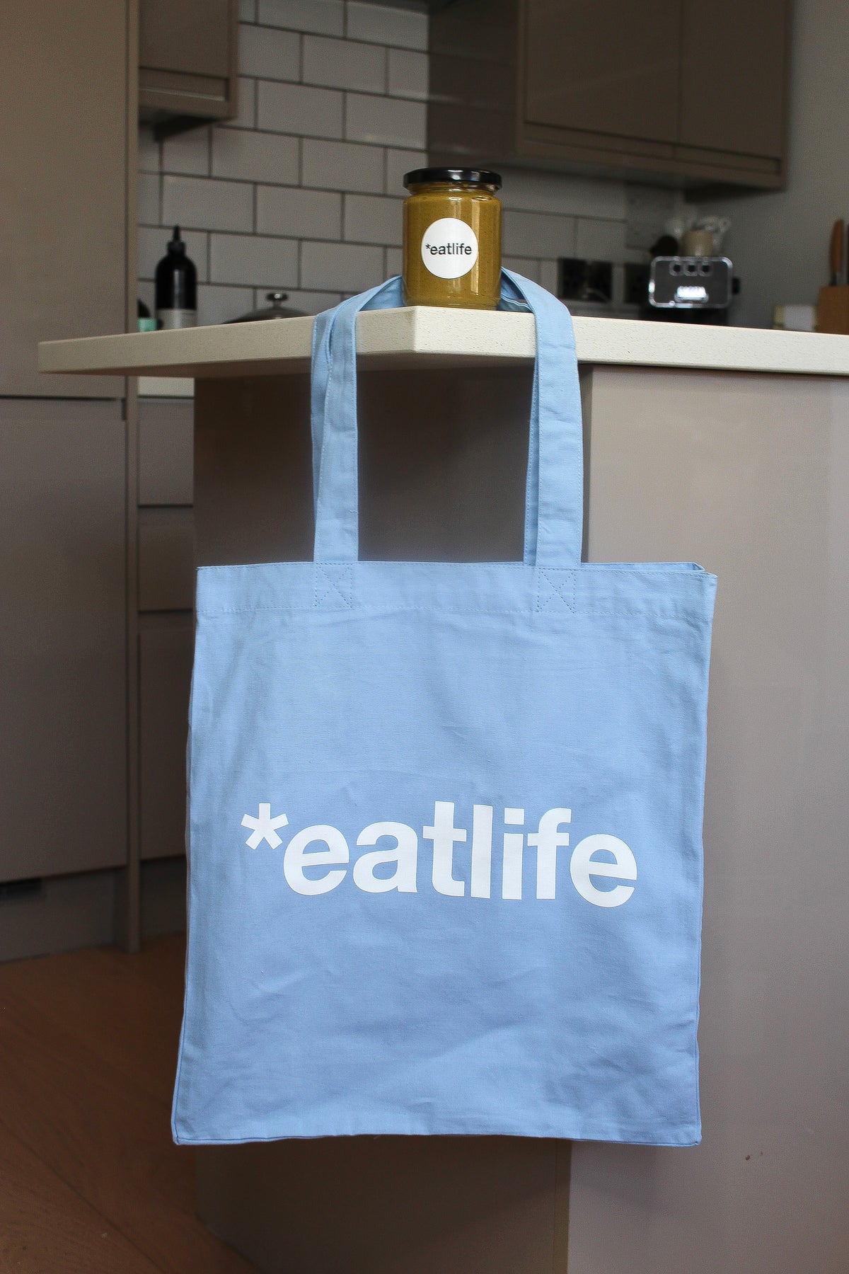 Blue spirulina tote