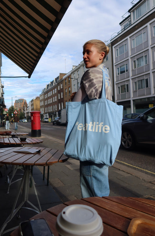 Blue spirulina tote
